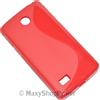 MAXY SSYL CUSTODIA TPU SILICONE COVER CASE PER LG JOY RED