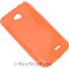 MAXY SSYL CUSTODIA TPU SILICONE COVER CASE PER LG L65 D280 - L70 D320N ORANGE