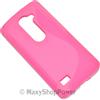 MAXY SSYL CUSTODIA TPU SILICONE COVER CASE PER LG LEON PINK