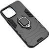 RING ARMOR CUSTODIA ALTA PROTEZIONE CON ANELLO PER APPLE IPHONE 13 PRO MAX BLACK