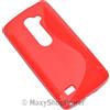 MAXY SSYL CUSTODIA TPU SILICONE COVER CASE PER LG LEON RED