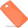 MAXY SSYL CUSTODIA TPU SILICONE COVER CASE PER LG OPTIMUS G PRO LITE DUAL D686 ORANGE