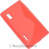 MAXY SSYL CUSTODIA TPU SILICONE COVER CASE PER LG OPTIMUS L5 E610 RED