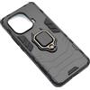 RING ARMOR CUSTODIA ALTA PROTEZIONE CON ANELLO PER XIAOMI MI 11 PRO BLACK