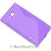 MAXY SSYL CUSTODIA TPU SILICONE COVER CASE PER LG OPTIMUS L7 P700 PURPLE