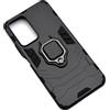 RING ARMOR CUSTODIA ALTA PROTEZIONE CON ANELLO PER XIAOMI REDMI NOTE 11 PRO - 5G - PRO+ BLACK