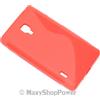 MAXY SSYL CUSTODIA TPU SILICONE COVER CASE PER LG OPTIMUS L7-2 P710 RED