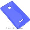 MAXY SSYL CUSTODIA TPU SILICONE COVER CASE PER MICROSOFT LUMIA 532 - 532 DUAL SIM BLU