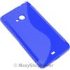 MAXY SSYL CUSTODIA TPU SILICONE COVER CASE PER MICROSOFT LUMIA 535 - 535 DUAL SIM BLU