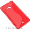 MAXY SSYL CUSTODIA TPU SILICONE COVER CASE PER MICROSOFT LUMIA 535 - 535 DUAL SIM RED