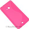 MAXY SSYL CUSTODIA TPU SILICONE COVER CASE PER MICROSOFT LUMIA 540 DUAL SIM PINK