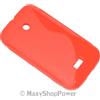 MAXY SSYL CUSTODIA TPU SILICONE COVER CASE PER NOKIA LUMIA 510 RED