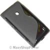 MAXY SSYL CUSTODIA TPU SILICONE COVER CASE PER NOKIA LUMIA 520 - 525 BLACK