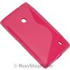 MAXY SSYL CUSTODIA TPU SILICONE COVER CASE PER NOKIA LUMIA 520 - 525 PINK