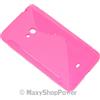 MAXY SSYL CUSTODIA TPU SILICONE COVER CASE PER NOKIA LUMIA 625 PINK