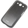 XQISIT CUSTODIA ORIGINALE COVER IPLATE METAL PER SAMSUNG GALAXY S3 I9300 - NEO I9301 ANTRACITE
