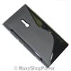 MAXY SSYL CUSTODIA TPU SILICONE COVER CASE PER NOKIA LUMIA 800 BLACK