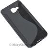 MAXY SSYL CUSTODIA TPU SILICONE COVER CASE PER SAMSUNG GALAXY A7 (2016) A710 BLACK