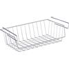 Wenko 2304100 Cesto per mensola in cromo 44 x 15 x 27 cm, Bianco