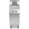 Cucina elettrica 2 piastre quadrate su vano con porta 40x70x85 cm