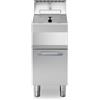Friggitrice a gas 1 vasca da 13 lt su vano con porta. Dim.cm. 40x70x85H