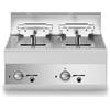 Friggitrice elettrica 2 vasche 10+10 lt da banco
