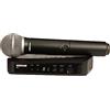 Shure Sistema microfono wireless BLX24/PG58 UHF - perfetto per chiesa, karaoke - durata della batteria 14 ore, portata 100 m | Include microfono palmare vocale, ricevitore singolo canale | banda K3E