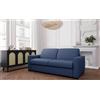 Mondo Sofa Group Divano Letto BOHEME Reversibile 3 Posti e Letto Struttura in Metallo e Legno Imbottitura in Gomma di Poliuretano Rivestimento in Tessuto Rete Elettrosaldata Colore: Ocean