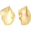 Breil, Collezione Poetic, Orecchini Donna in Acciaio Lucido dalla Forma Liquida e Sinuosa, Chiusura a Farfalla, Idea Regalo Donna