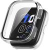 FTRONGRT Cover Compatibile con Amazfit Bip 5 Unity, PC + Pellicola Temperata, Antigraffio, Custodia Protettiva Compatibile con Amazfit Bip 5 Unity Orologio.Trasparente