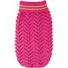 Record - Maglioncino per Cani Dolly. Maglione per cani con Lavorazione a Spighe con Collo Alto per uno Stile Romantico ed Elegante, Foro Guinzaglio e Lavabile in Lavatrice | Fucsia, XL