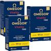 Omegor Omega3 2000 mg ad Alto Dosaggio per 2 Capsule - Omega 3 IFOS 5 Stelle - OMEGOR Vitality 1000 - Fornitura per 5 mesi - 30cps (10 Confezioni)