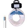 Zarivy Avvolgitubo tubolare bianco da 2 x 1 mm, ideale per applicazioni versatili. Lunghezza 25 metri, perfetta per giardinaggio, irrigazione e altro ancora. Resistente e facile da usare.