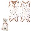 BKEPDY Tutina Protettiva Post Operatoria Gatto Stampa Avocado Vestito Recupero Animale Domestico Body Chirurgico Felino