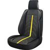 S SUMEX SUMEX Schienale per seggiolino auto modello Potenza colore nero e giallo custodia sportiva universale impermeabile in pelle sintetica