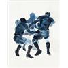 Artery8 Scrum Rugby Football Sport Players Watercolour Living Room Large Wall Art Poster Print Thick Paper 18X24 Inch