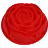 MUUZONING 1 PCS Stampo in Silicone, Rose Fiore Modello -Antiaderente per Tortiera Gelatina Sapone Torte, Budino Focaccina Stampo in Silicone Piatto Antiscivolo Torta di Cottura #020