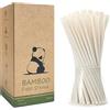 DingZan Natural Plant Based Cannucce -19,7 x 6 mm, 240 Pezzi Cannucce di Bambù Fibra Usa e Getta per Cocktail, Bevande, Feste - 100% Biodegradabili