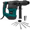 VONROC Martello perforatore 1500 W - 6 joule - SDS Plus - 4 funzioni - Accessori inclusi - Regolazione della velocità a vuoto, controllo di retromarcia