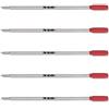 NEO+ Ricariche per penna a sfera di qualità, 8513, compatibile con Cross Pen (5 x inchiostro rosso)