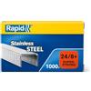 Rapid 24858300 - Punti metallici 24/8mm Super Strong, inossidabili, 1000 pezzi