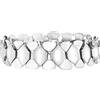 Breil, Collezione Hexagonia, Bracciale Donna in Acciaio Lucido Semi-rigido a Maglie Esagonali, Chiusura a Gioielleria, Lunghezza Regolabile