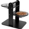 Belle Vous Ciotole Rialzate per Cani e Gatti - 2 x 1 L Acciaio Inox Supporto Ciotola - 41 x 40 x 30 cm Altezza Regolabile - Mangiatoia Rialzata - Scodelle per Acqua - Cane Gatto Coniglio
