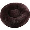 Generic Cuscino Per Gatti Cuccia Pelosa Per Cani Nido Per Animali Domestici Rotondo Addensato In Autunno E In Inverno Nido Per Gatti Nido Per Cani Nido Per Cani Di Taglia Piccola E Media, Marrone, 80cm【1350g