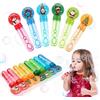 Anstore Set di bolle di sapone Natale, 8 bolle di sapone per bambini, in 6 colori, con manico dei cartoni animati, mini bacchette per bolle di sapone, matrimoni, compleanni, feste (10 biglietti