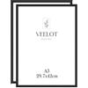 Veelot® 2x Cornice Foto DIN A3 29,7x42cm,Alluminio,Nero,Cornice 30x42 Grande per Foto,Disegni per Bambini,Diplomi e Poster,Camera da Letto e Casa,Solo per Espositore a Parete