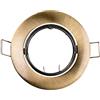 Zarivy Cerchio alogeno metallico oscillante in elegante colore oro antico. Ideale per dare un tocco sofisticato a qualsiasi spazio. Diametro 8,4 cm, perfetto per illuminare con stile.