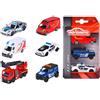 SIMBA TOYS ITALIA SRL Majorette SOS Set 3 Veicoli Die Cast Modello a Scelta + 3 Anni
