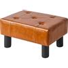 YMYNY Poggiapiedi Ottomano, Sgabello Rettangolare Con Gambe In legno Per Sedia, Soggiorno, Divano, Ingresso, Camera Da Letto 40 × 30.5 × 22.5CM Arancione HBD038J