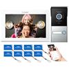 TMEZON Videocitofono WiFi Monofamiliare 1080P, 7'' Monitor Touchscreen con Video doorbell Esterno Cablata Telecamera Visione Notturna,APP/Carta RFID Unlock,Connesso su smartphone